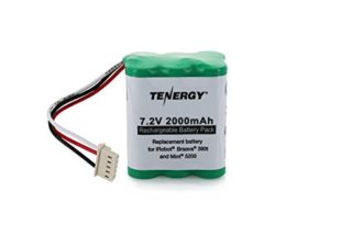 Tenergy 7.2V 2000mAh Replacement Battery for iRobot Braava 380t & Mint 5200