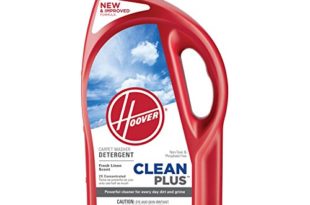 Hoover Vacuum Parts - Hoover CleanPlus Concentrated Solution Formula Carpet Cleaner and Deodorizer, 64 oz, AH30330NF, Red