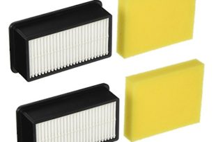 Bissell Vacuum Filters - Smartide 2-Pack Compatible Filters for Bissell 1008 Replacement Pre-Motor Foam Filter Post-Motor Filter
